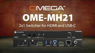 Introducing the Omega OMEMH21 TwoInput Switcher [upl. by Cain]