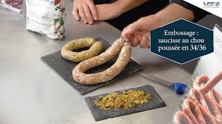 Recette de PRO  SAUCISSES AU CHOU  Ets Moiret LPF [upl. by Arrait]