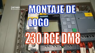 Montaje de LOGO 230RCE Siemens en Automatización Industrial [upl. by Connelley]