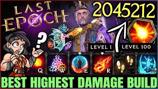 Last Epoch  New Best 1 SHOT Runemaster Mage Build  OP Fireball Combo Easy Leveling Early Endgame [upl. by Nwad]