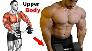 Upper Body Exercises At Home With Dumbbells  Perfect Video 👌 [upl. by Ahseele293]