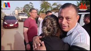 Alcalde Rafael Paredes entrega de transformadores en el sector Brisas de Corozal [upl. by Lerud]