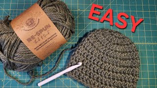 No Effort Crochet Hat PatternTutorial [upl. by Marjie957]