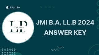 JMI BA LLB Entrance 2024 Paper Analysis [upl. by Ahsekal]