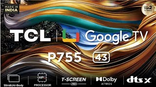 TCL 43P755 4K UHD LED TV REVIEW tclindia [upl. by Nam]