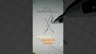 modelos de firmas con a  firma sencilla y elegantes [upl. by Fretwell]