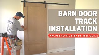 Barn Door Track Installation  Step by Step Guide [upl. by Luahs]