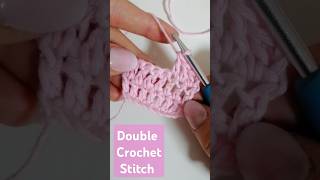 Double Crochet Stitch crochet doublecrochet cutecrochet crochetpatterncrochetforbeginners [upl. by Nylac130]