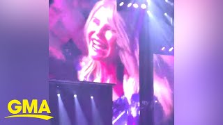 Watch Christie Brinkley dance along to Uptown Girl at Billy Joel concert [upl. by Hollah865]