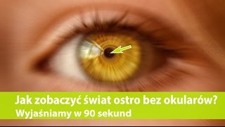 Jak zobaczyć świat ostro bez okularów Wyjaśniamy w 90 sekund [upl. by Germana]