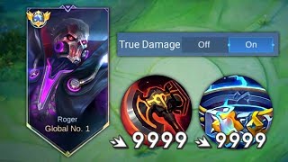 GLOBAL ROGER BROKEN BUILD FULL TRUE DAMAGE HACK 2024  PERFECT BUILD100BROKEN  MLBB [upl. by Noiramed]