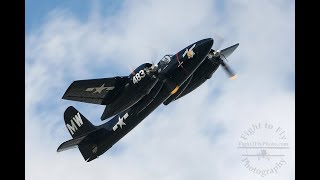 The best sounding Warbird  Grumman F7F Tigercat [upl. by Ecirum]