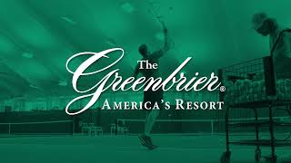 The Greenbrier — Indoor Tennis Lessons [upl. by Omsoc]