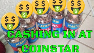 CASHING in Coins at Coinstar Machine  How much MONEY will we get [upl. by Domini171]