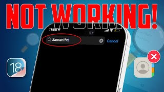 How to Fix Contacts Search Not Working on iPhone After iOS 18 Update [upl. by Nimrac]