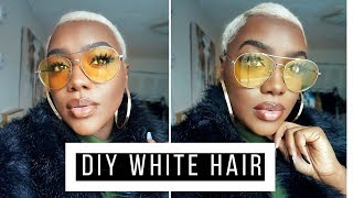 DIY Bleaching Icy White Blonde Hair Tutorial [upl. by Marrissa346]