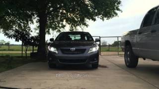 2010 Toyota Corolla HID LED DRL Switchback Light Bar Setup [upl. by Portwine]