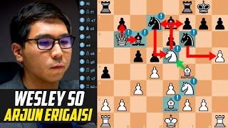 Wesley So DESTROYED FIDEs 8 Arjun Erigaisi with 11 Great Moves  Meltwater CCT Finals 2022 [upl. by Asyal13]