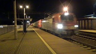 X4EAB044 Vectron DB Wybierz Kolej z kontenerami przez Żmigród do Kątów Wrocławskich Doppler RP1 [upl. by Bartram]