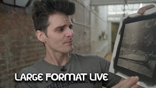 Making BampW Darkroom Prints  9K Subs Stream  Large Format LIVE [upl. by Ecnaled]