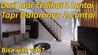 SUNGGUH MENIPU  Rumah 2 Lantai Tapi Terlihat 1 Lantai [upl. by Krell]