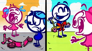 Pencilmate Discovers New ART 🎨 Animated Cartoons Characters  Pencilmation [upl. by Corissa]