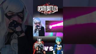 Death Battle vegeta vs thor quiengana shorts reaction [upl. by Sapienza]