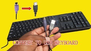 PS2 Keyboard to usb wiring  Convert to usb keyboard  keyboard repair [upl. by Ainehta]