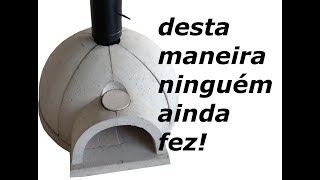 Como fazer Forno a lenha modelo iglu de uma maneira diferente [upl. by Iatnahs854]