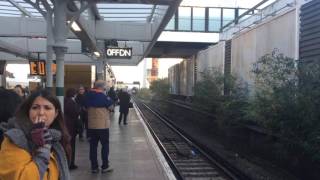 Battle of Britain class 34502 Lord dowding pulls into east Croydon on the cathedral express 291116 [upl. by Bernj49]