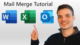 How to Mail Merge in Word Excel amp Outlook [upl. by Eimiaj]