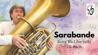 SARABANDE from Suite No1 by JSBach solo CC TUBA [upl. by Llewon]