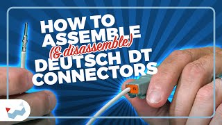 How to Assemble amp Disassemble Deutsch DT Connectors [upl. by Adnowal198]