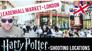 Leadenhall Market London  Walking Tour  Harry Potter Shooting Locations  London Walk Travel Vlog [upl. by Sarad39]