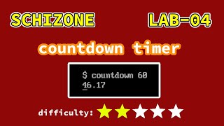 countdown timer in x86 assembly  SCHIZONE LAB04 [upl. by Ardnek864]