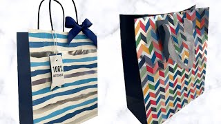 How to tie ribbon on a gift bag  Gift bag packaging [upl. by Utley977]