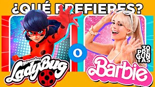 🐞🔄🎀 MIRACULOUS VS BARBIE  ¿Qué prefieres  Juego de Elecciones quiz monoquiz🐵 [upl. by Nnaitak340]