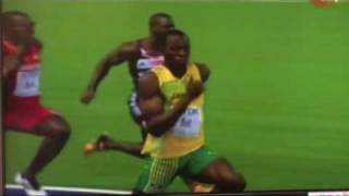 USAIN BOLT WR SLOW MOTION 9quot58 BERLIN 2009 [upl. by Arihsaj]