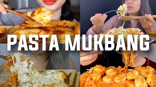 ASMR PASTA MUKBANG COMPILATION pasta lovers where are yall [upl. by Vladi]