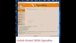 Unlock Alcatel 5059z SigmaKey [upl. by Llerrit357]