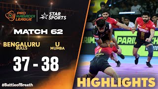 U Mumba held their nerve in a thrilling 1 point win over the Bulls  ProKabaddiOnStar 2024 HLS [upl. by Marguerie]