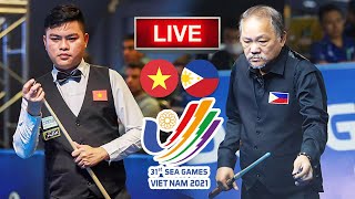 LIVE  Efren Reyes vs Nguyễn Trần Thanh Tự  Carom Sea Games 2021  SEMI FINALS [upl. by Naitsirhk]