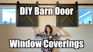 Barn Door Window Coverings  DIY [upl. by Madelon]