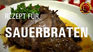 So wird Sauerbraten richtig lecker  beliebtes DDR Rezept [upl. by Anileuqcaj]