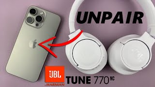 How To Unpair JBL Tune 770 NC Headphones From iPhone [upl. by Cassondra671]