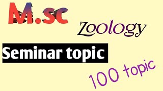 Seminar topicpresentationfor Zoology msc presentation [upl. by Hagan]