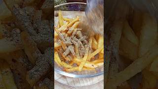 Crispy Masala Fries 🍟 with Cheese Dip 🤤potato potatofries fries masalafries frenchfries shorts [upl. by Eelyam]