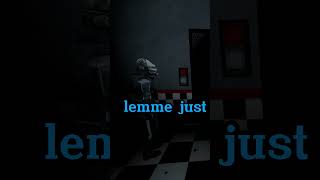 He spoke too soon gmod fnaf foxy jumpscare skit funny meme viral fivenightsatfreddys [upl. by Carlin]