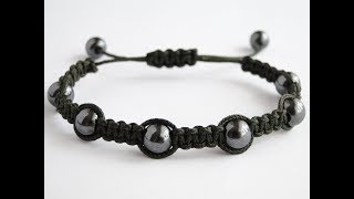 How To Make A Shamballa Style BraceletNano CordCbyS Paracord and More [upl. by Komsa]