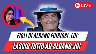 Figli di ALBANO CARRISI furiosi LASCIA TUTTO AD albano jr [upl. by Celeski]